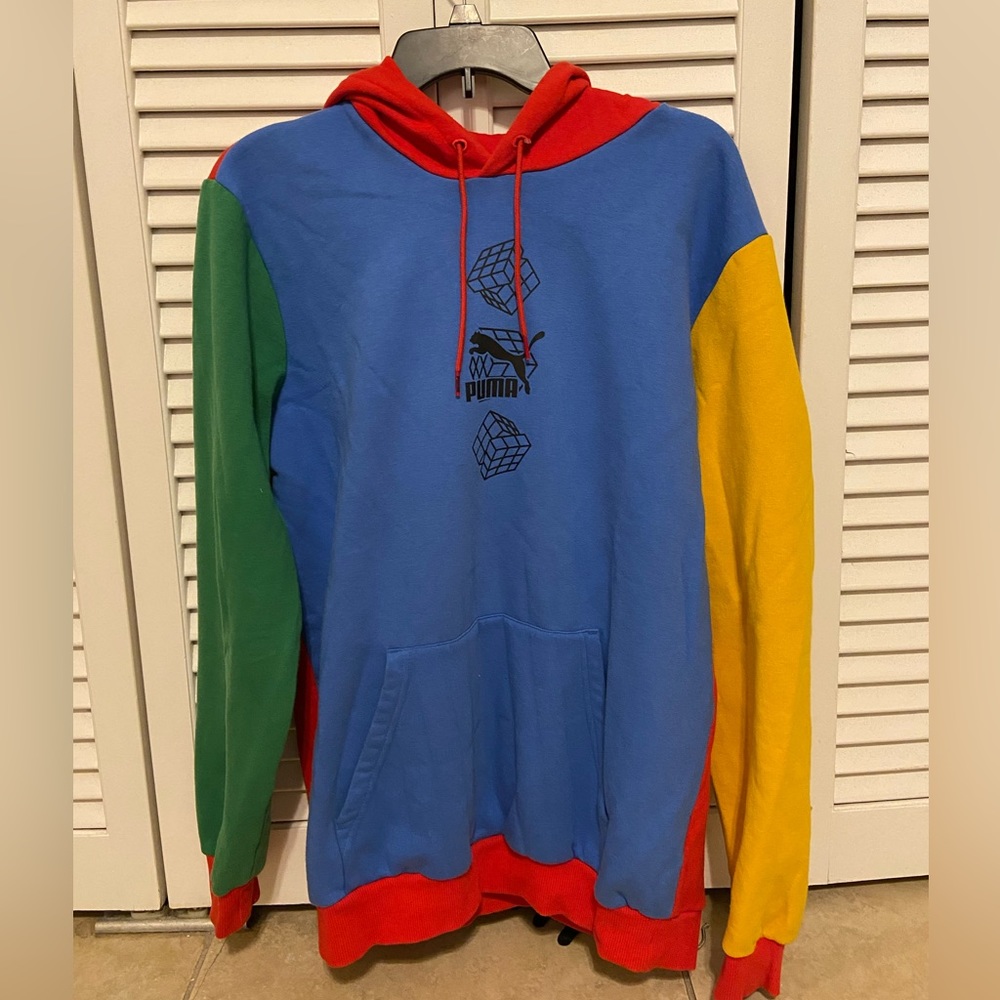 Puma x Rubik’s Cube Multicolor Mens Medium Hoodie
